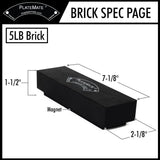 PlateMate Magnetic Add On Weight Plate 5 lb Brick (Sold as individual bricks)