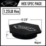 PlateMate Magnetic Add On Micro Plate For Micro Loading Fractional Plate 1.25 lb Hex (Pair)