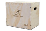 ProsourceFit 3-in-1 Wooden Plyometric Box 2 Variations (24/20/16 & 30/24/20)