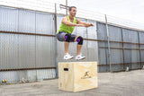 ProsourceFit 3-in-1 Wooden Plyometric Box 2 Variations (24/20/16 & 30/24/20)