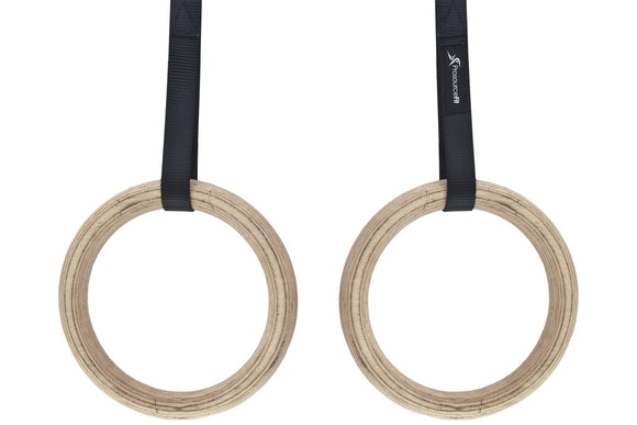 ProsourceFit Wooden Gymnastic Rings